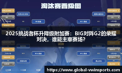 2025挑战者杯升降级附加赛：BIG对阵G2的荣耀对决，谁能主宰赛场？